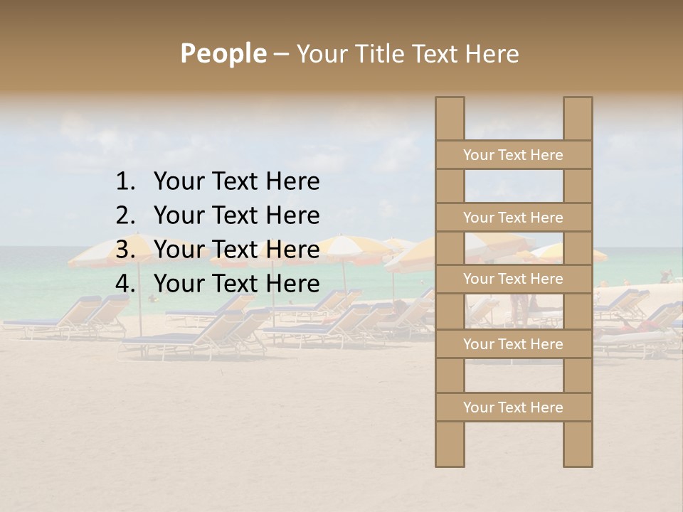 Tourist Panorama Chair PowerPoint Template