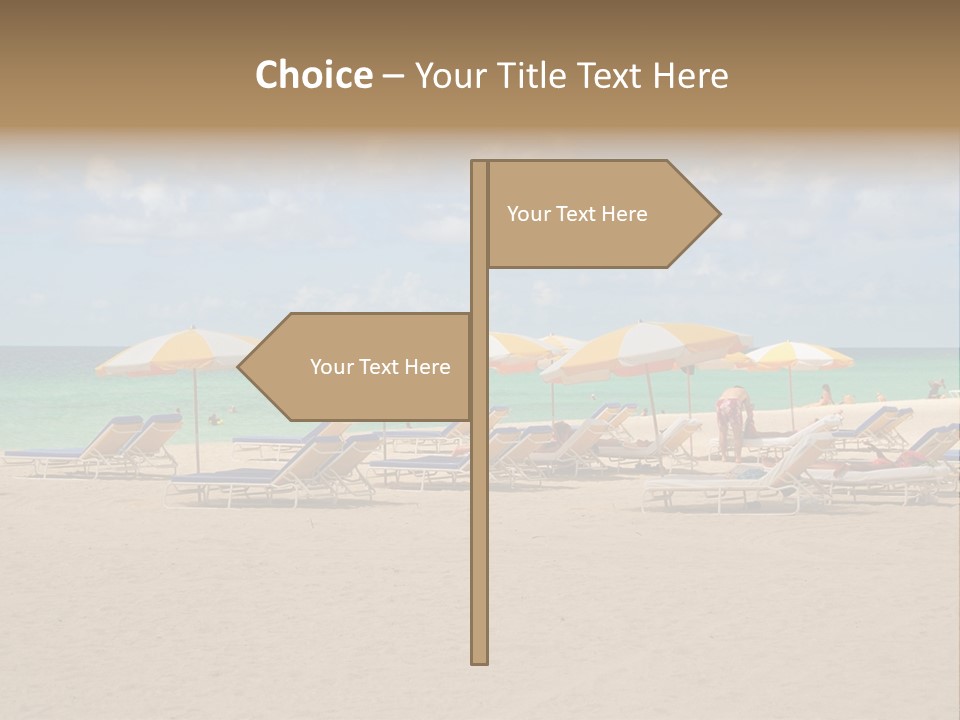 Tourist Panorama Chair PowerPoint Template