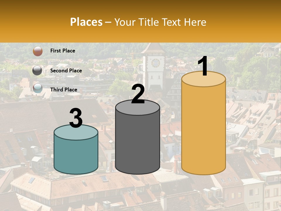 Schwarzwald Black Tile PowerPoint Template