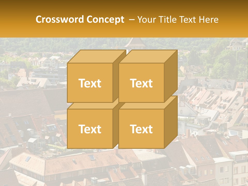 Schwarzwald Black Tile PowerPoint Template