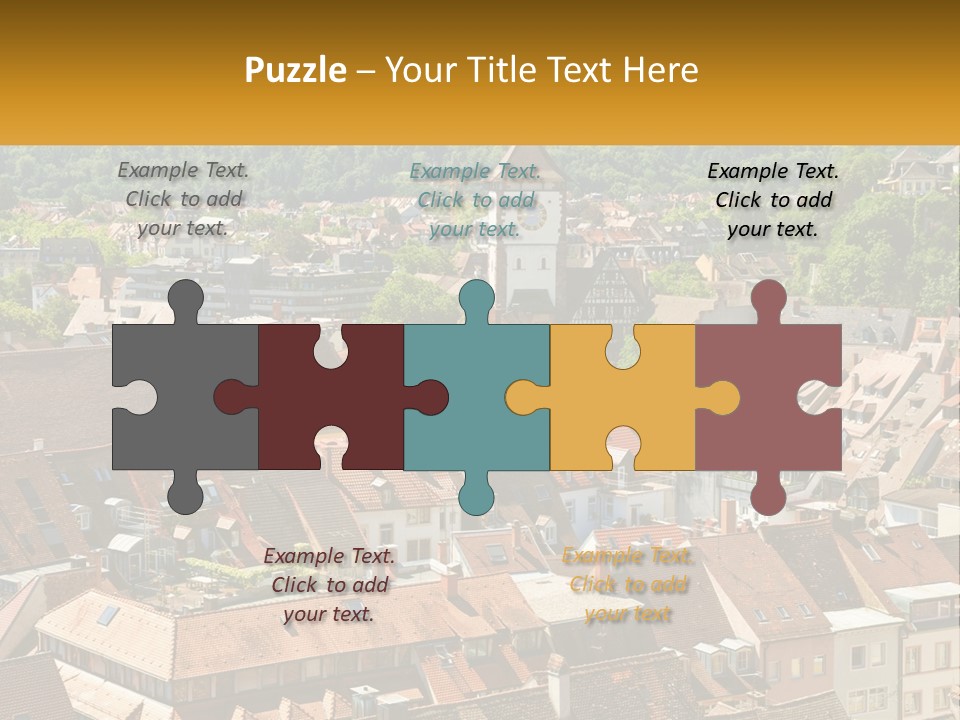 Schwarzwald Black Tile PowerPoint Template