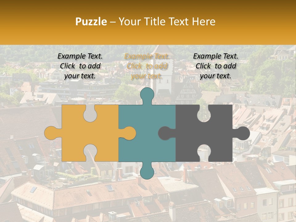 Schwarzwald Black Tile PowerPoint Template