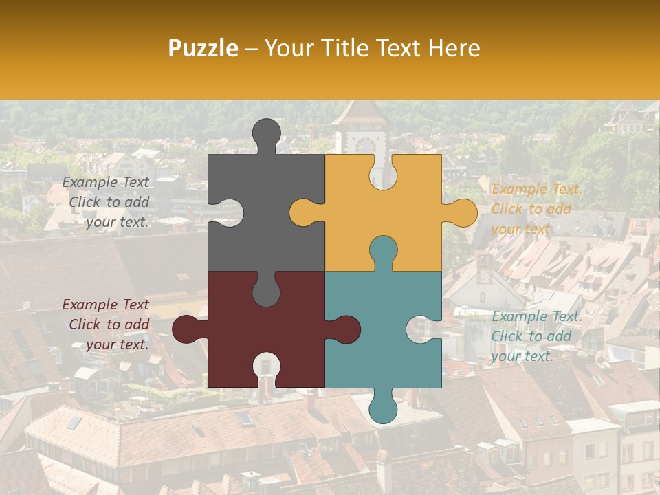 Schwarzwald Black Tile PowerPoint Template