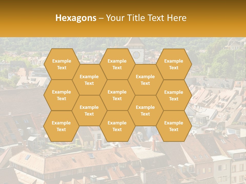 Schwarzwald Black Tile PowerPoint Template