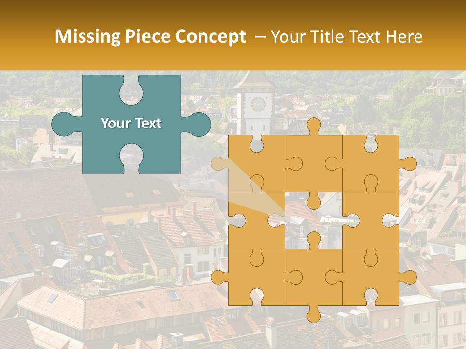 Schwarzwald Black Tile PowerPoint Template