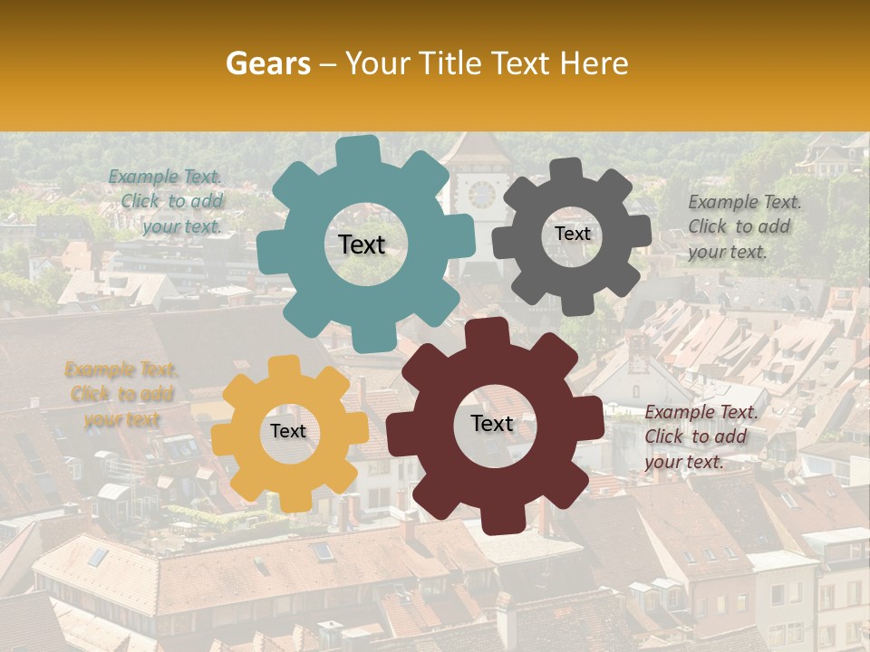 Schwarzwald Black Tile PowerPoint Template