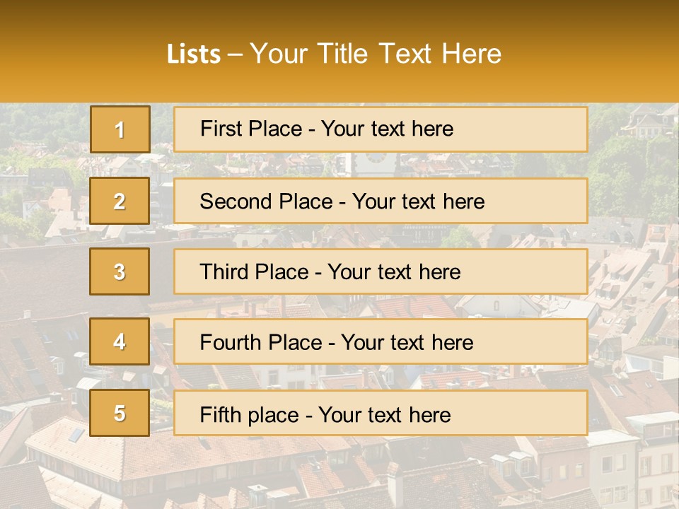 Schwarzwald Black Tile PowerPoint Template