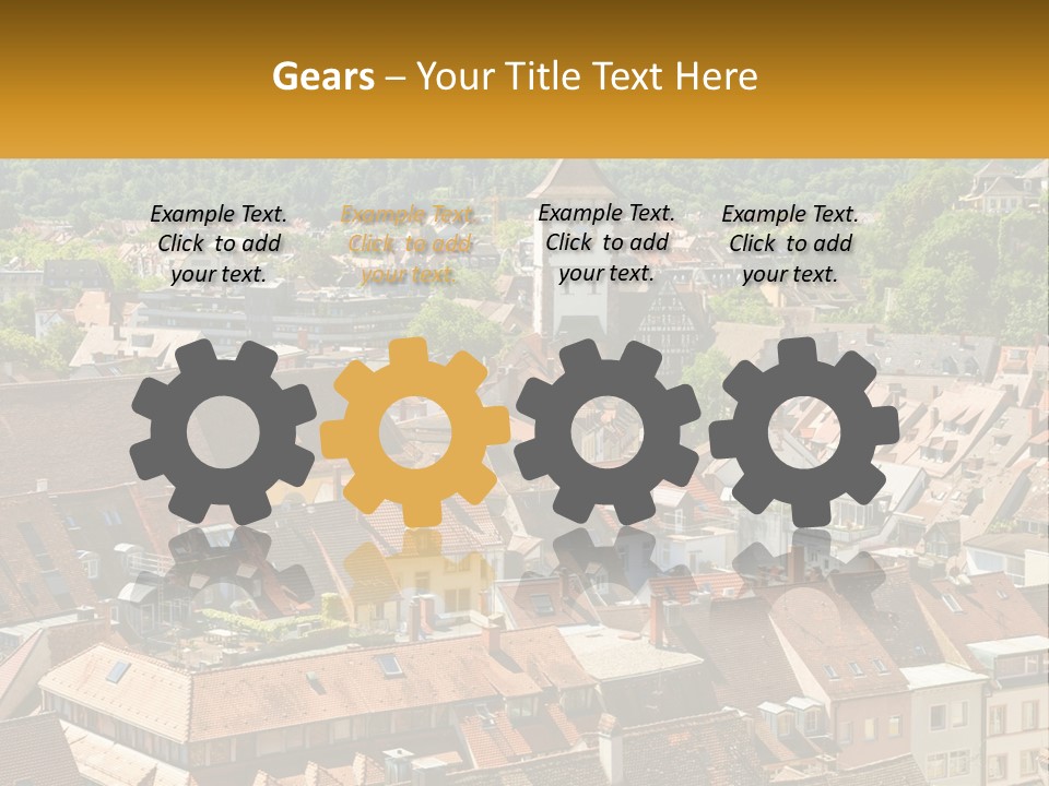 Schwarzwald Black Tile PowerPoint Template