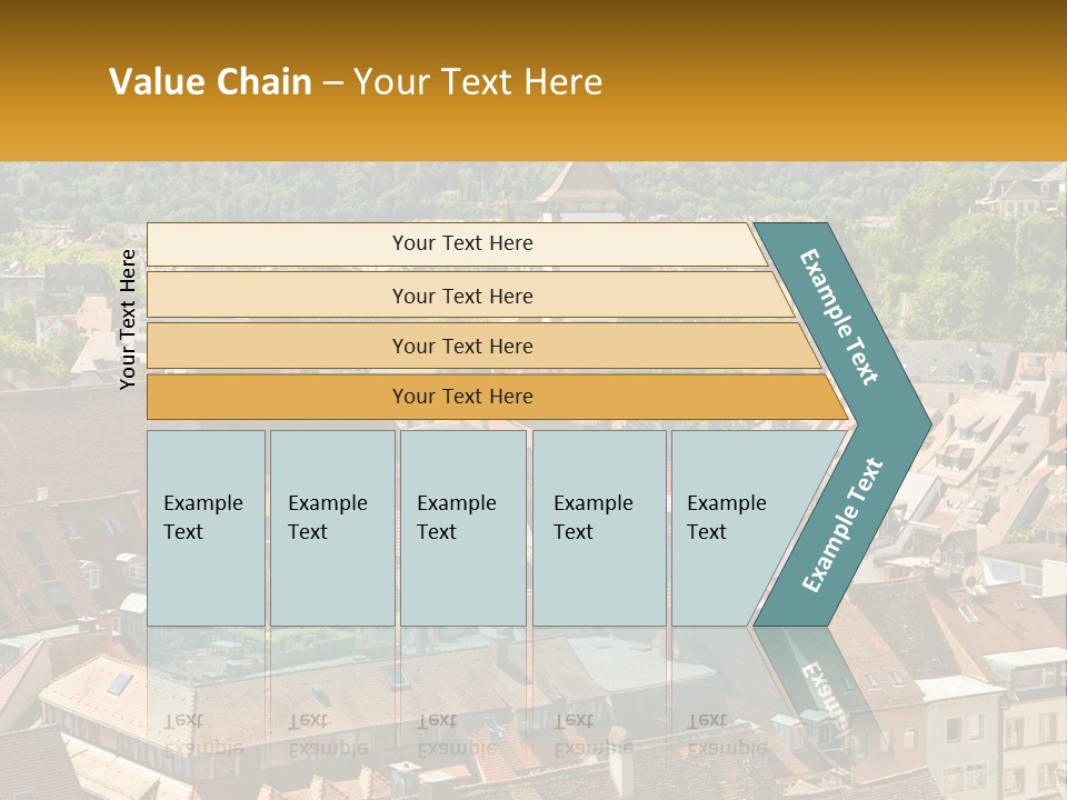 Schwarzwald Black Tile PowerPoint Template