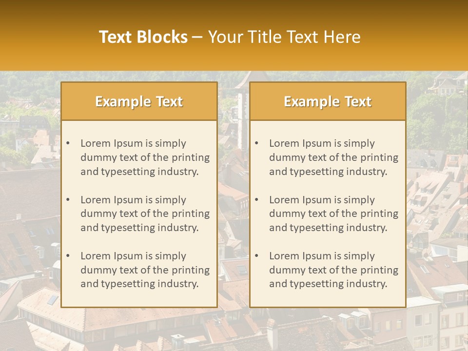 Schwarzwald Black Tile PowerPoint Template