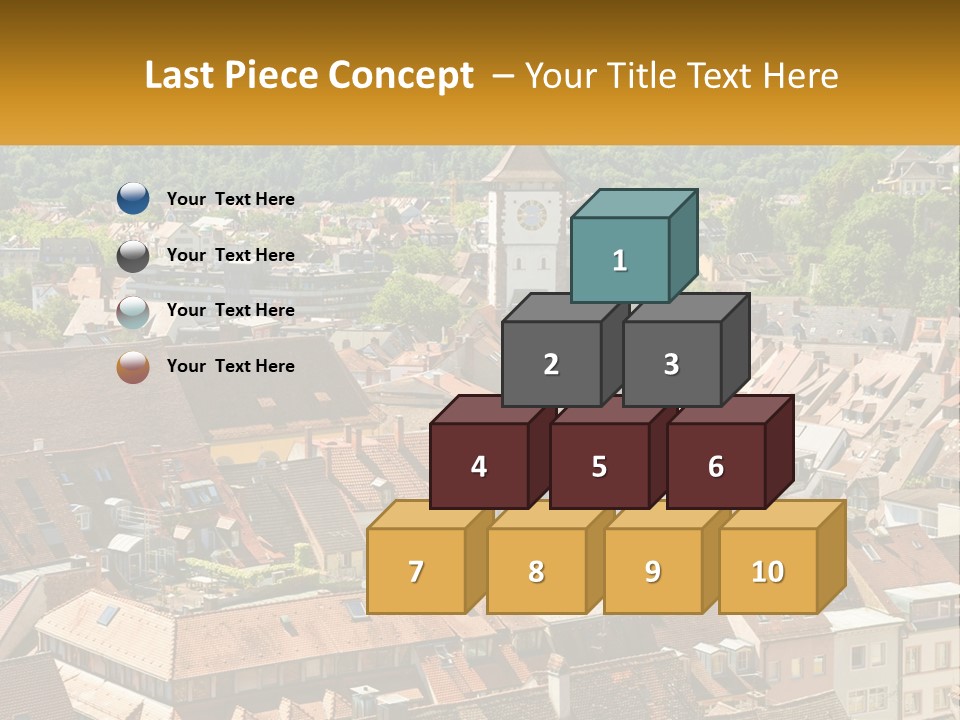 Schwarzwald Black Tile PowerPoint Template