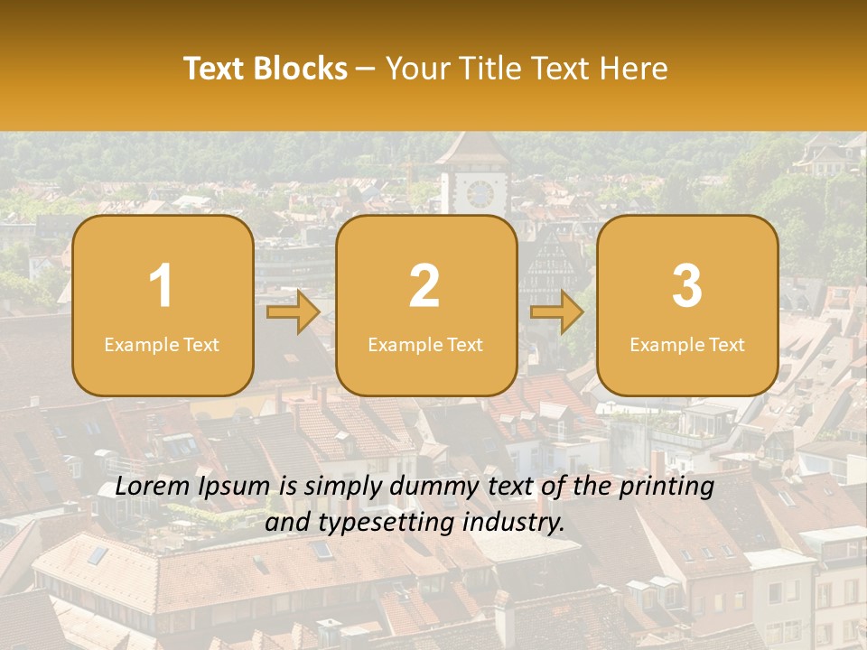 Schwarzwald Black Tile PowerPoint Template