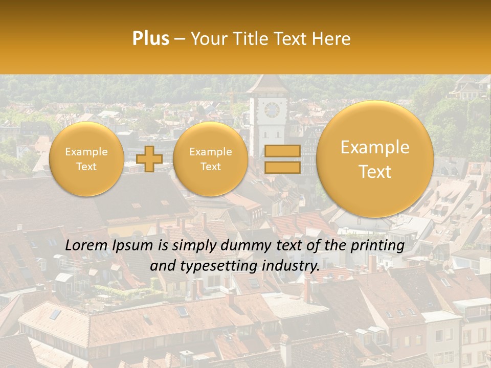 Schwarzwald Black Tile PowerPoint Template