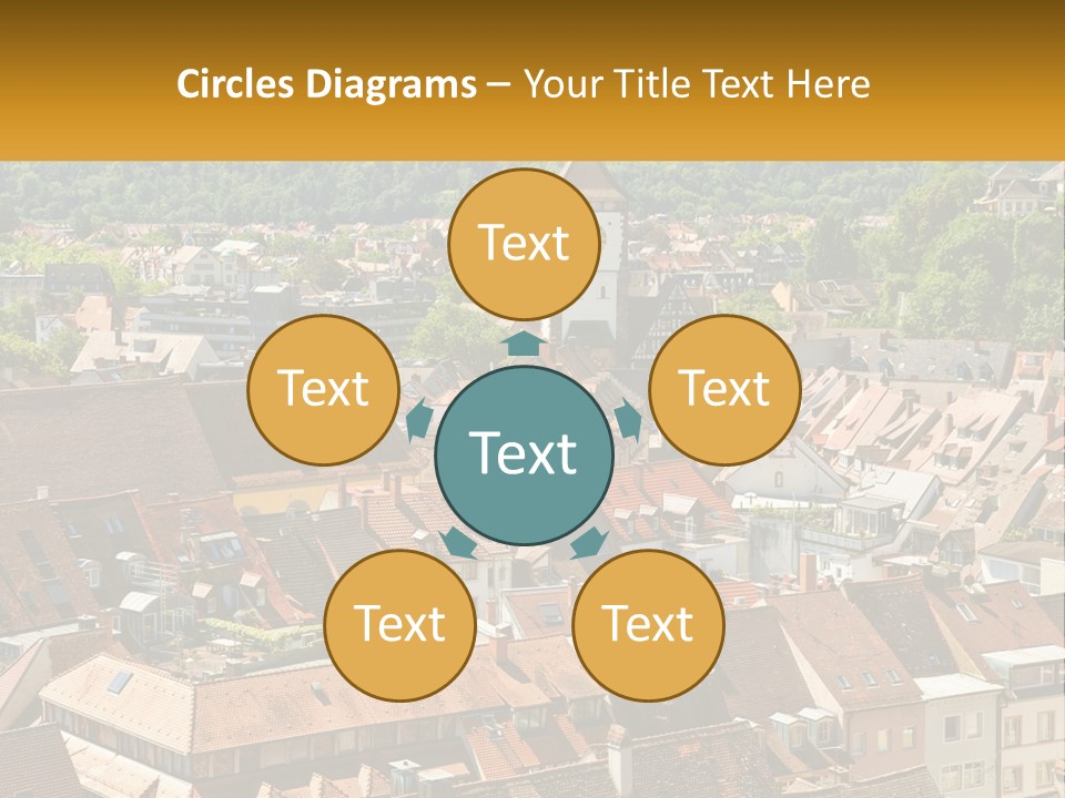 Schwarzwald Black Tile PowerPoint Template