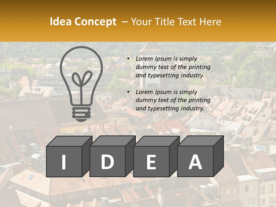 Schwarzwald Black Tile PowerPoint Template