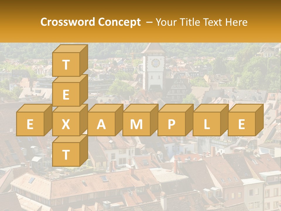 Schwarzwald Black Tile PowerPoint Template
