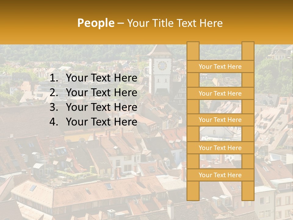 Schwarzwald Black Tile PowerPoint Template