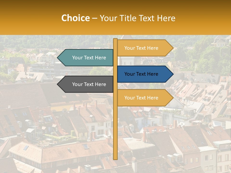Schwarzwald Black Tile PowerPoint Template