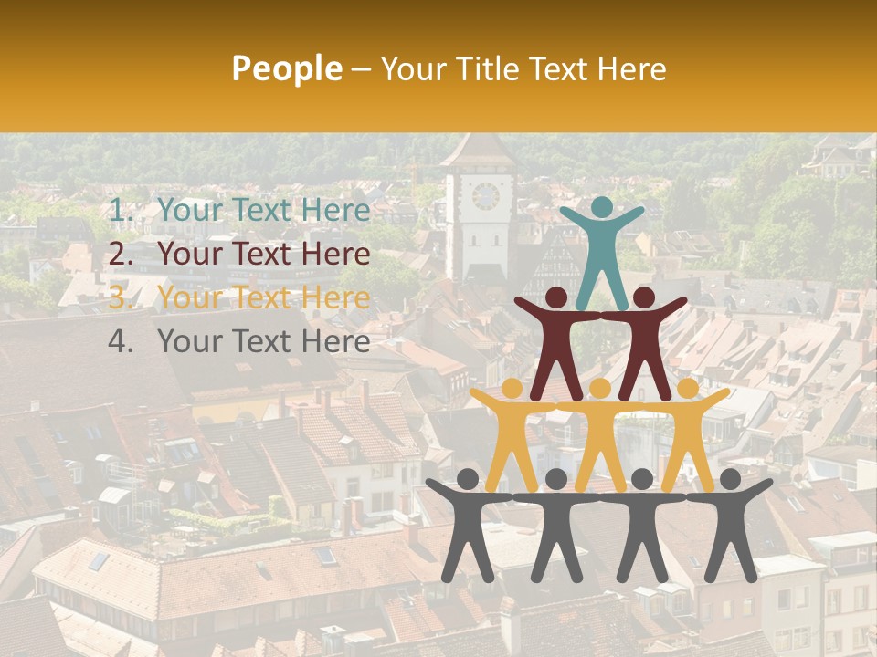 Schwarzwald Black Tile PowerPoint Template