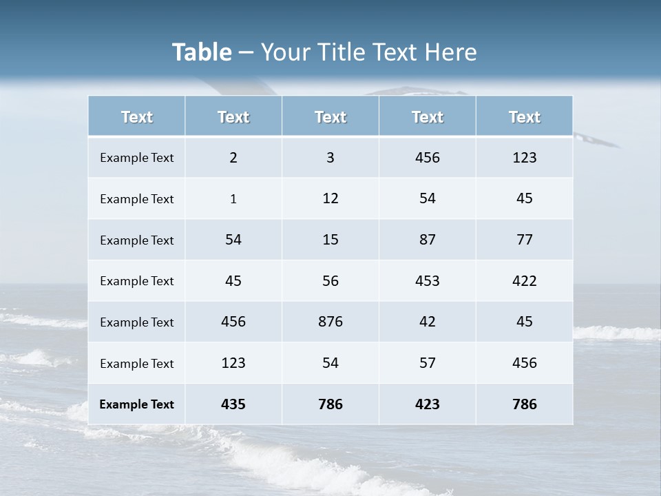 Wildlife Nature Beach PowerPoint Template