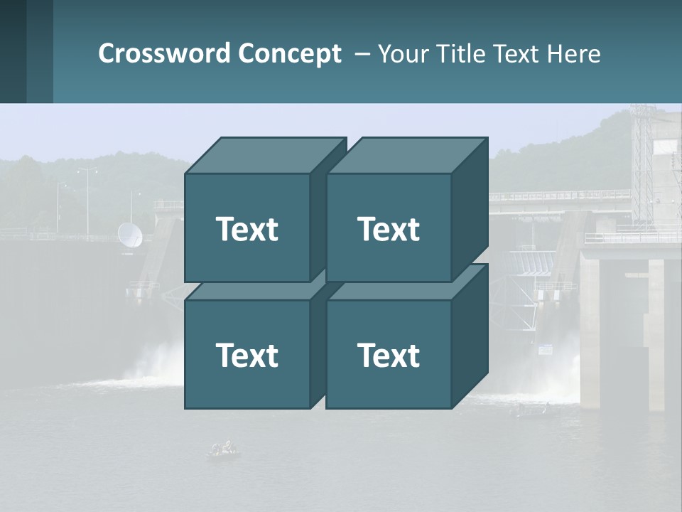 Concrete River Generation PowerPoint Template