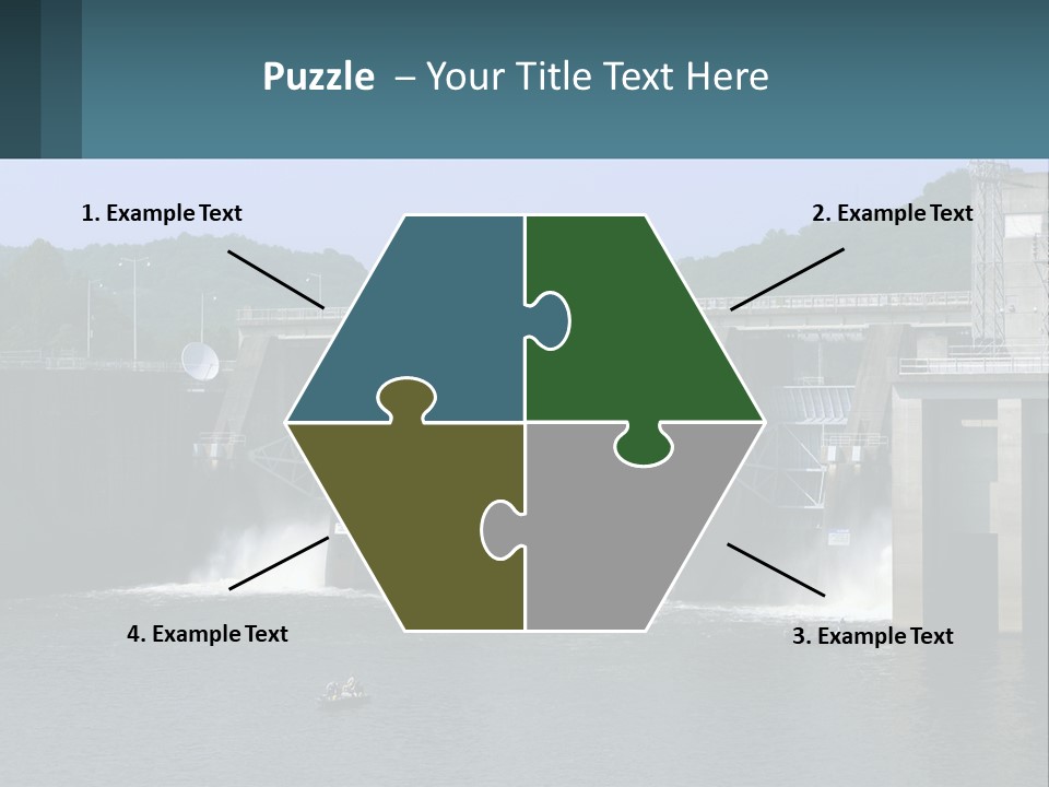 Concrete River Generation PowerPoint Template