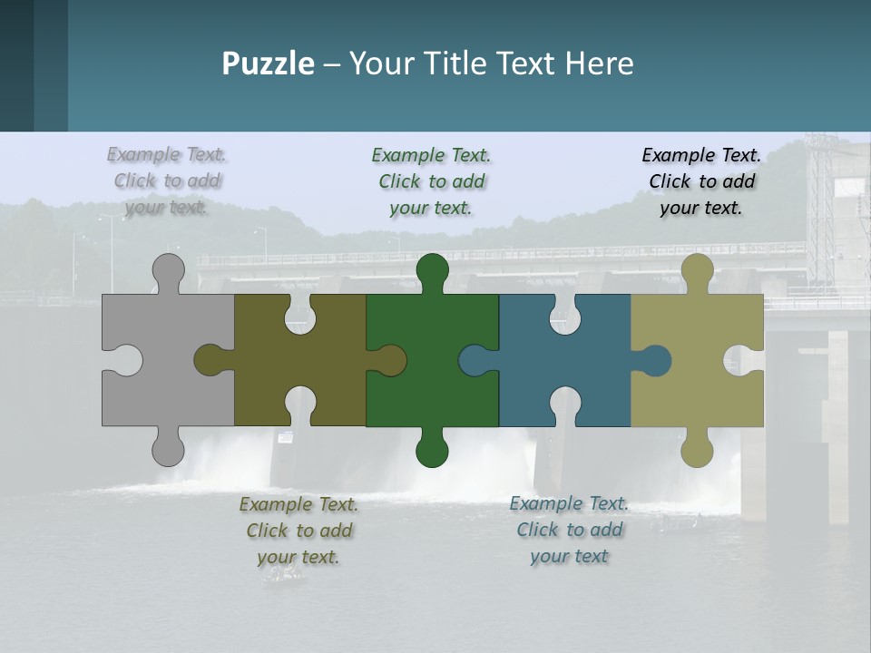 Concrete River Generation PowerPoint Template