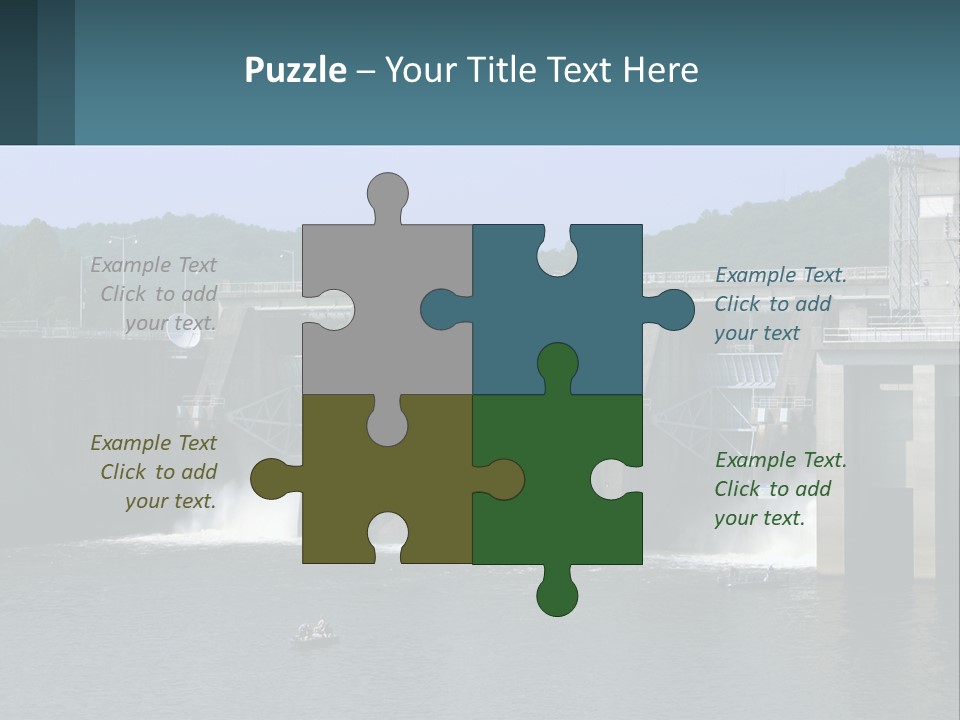 Concrete River Generation PowerPoint Template