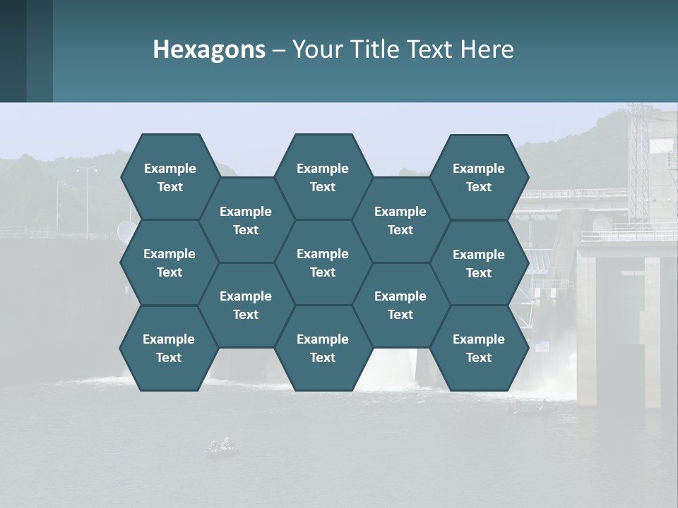 Concrete River Generation PowerPoint Template