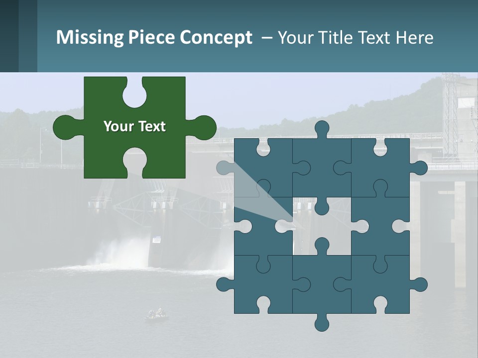 Concrete River Generation PowerPoint Template