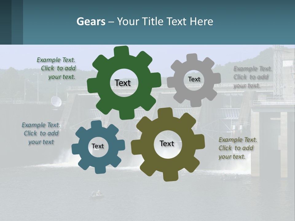 Concrete River Generation PowerPoint Template