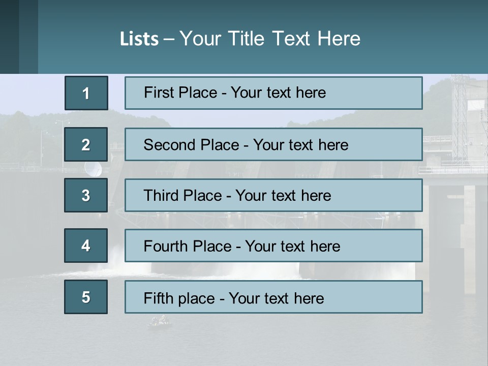 Concrete River Generation PowerPoint Template