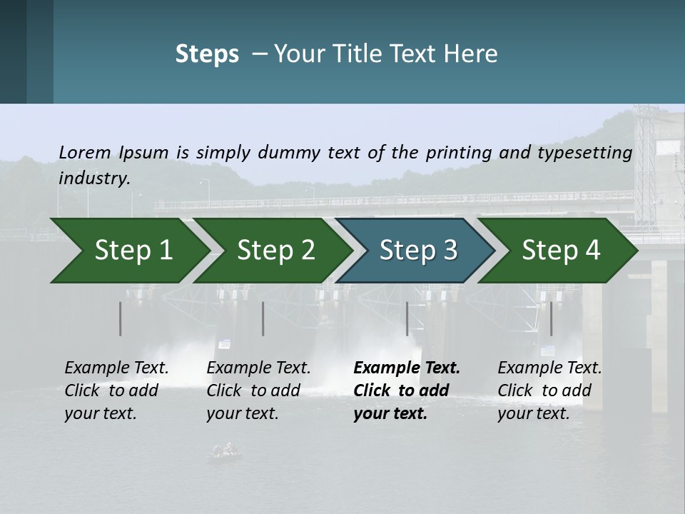 Concrete River Generation PowerPoint Template