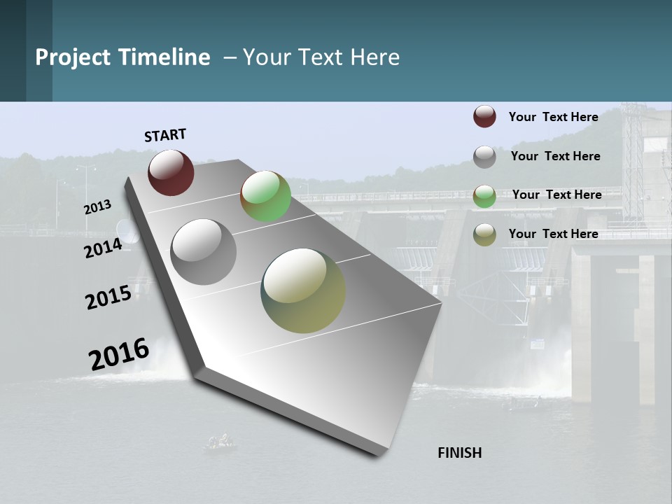 Concrete River Generation PowerPoint Template
