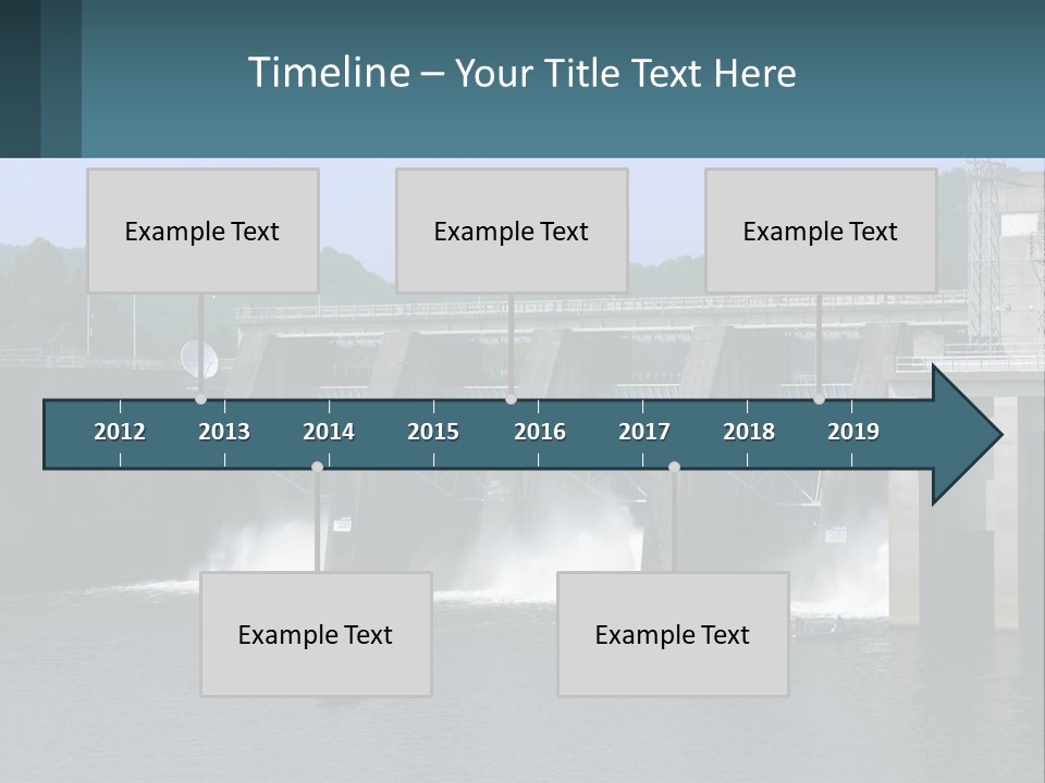 Concrete River Generation PowerPoint Template