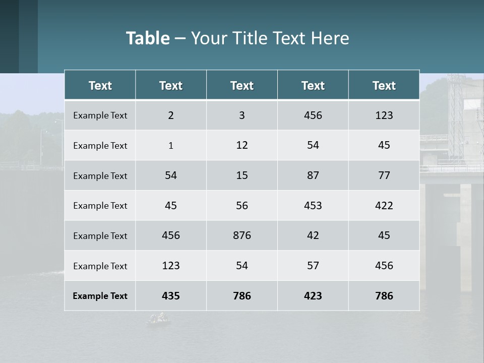 Concrete River Generation PowerPoint Template