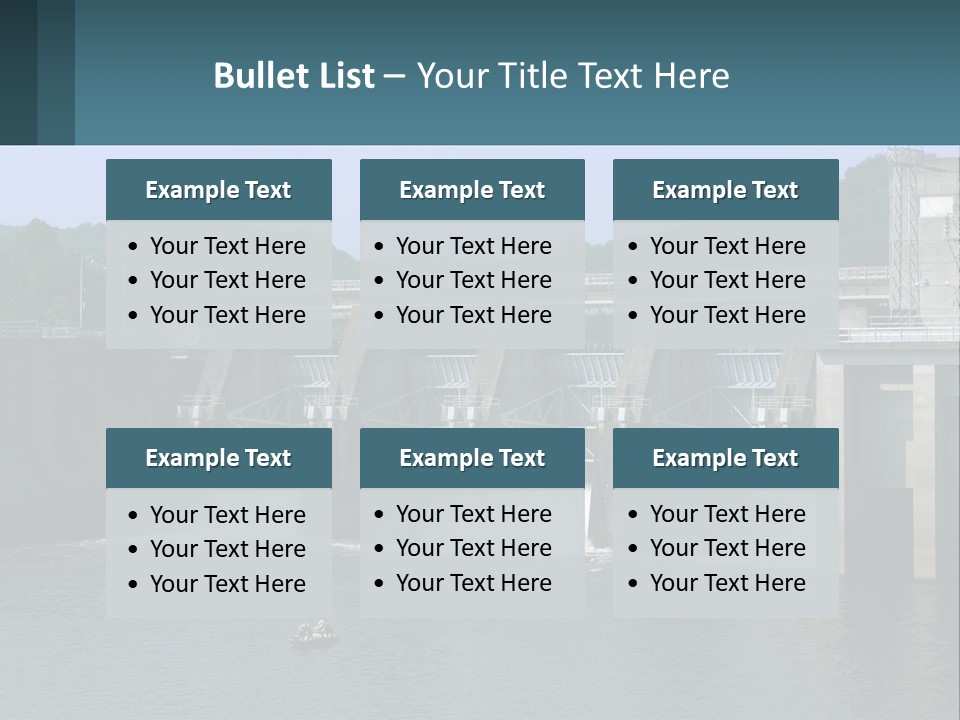 Concrete River Generation PowerPoint Template