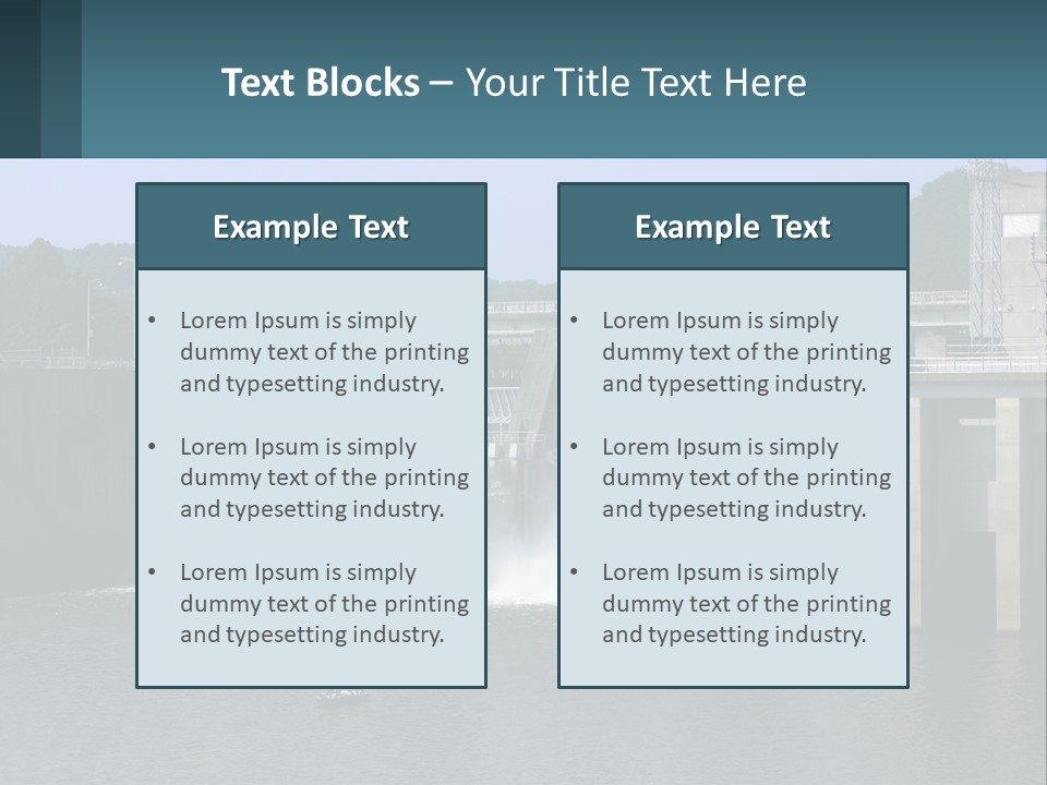 Concrete River Generation PowerPoint Template