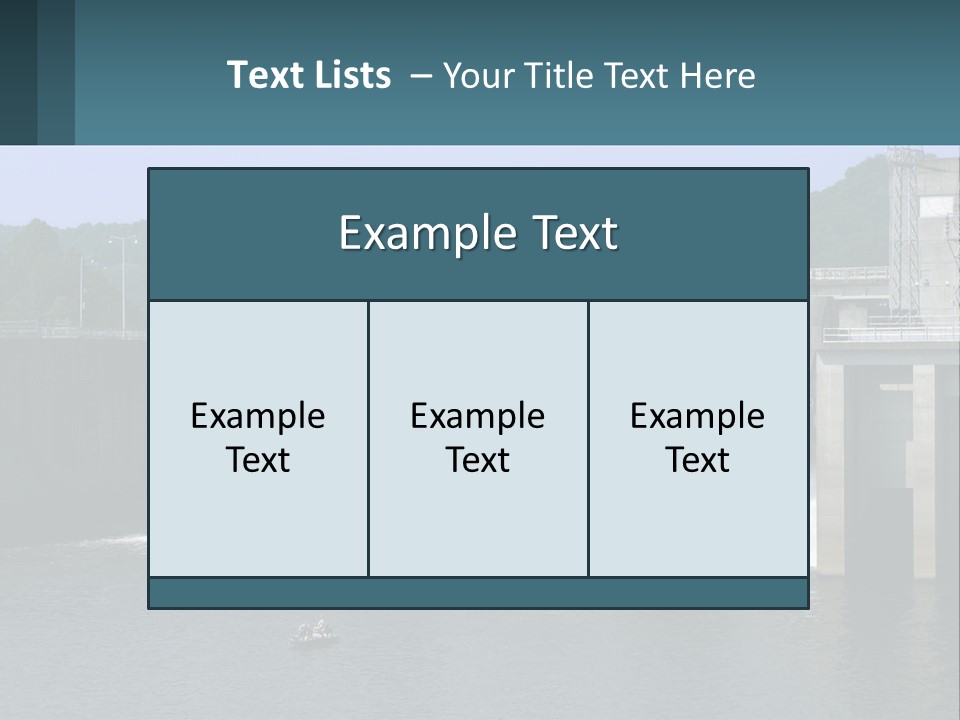 Concrete River Generation PowerPoint Template