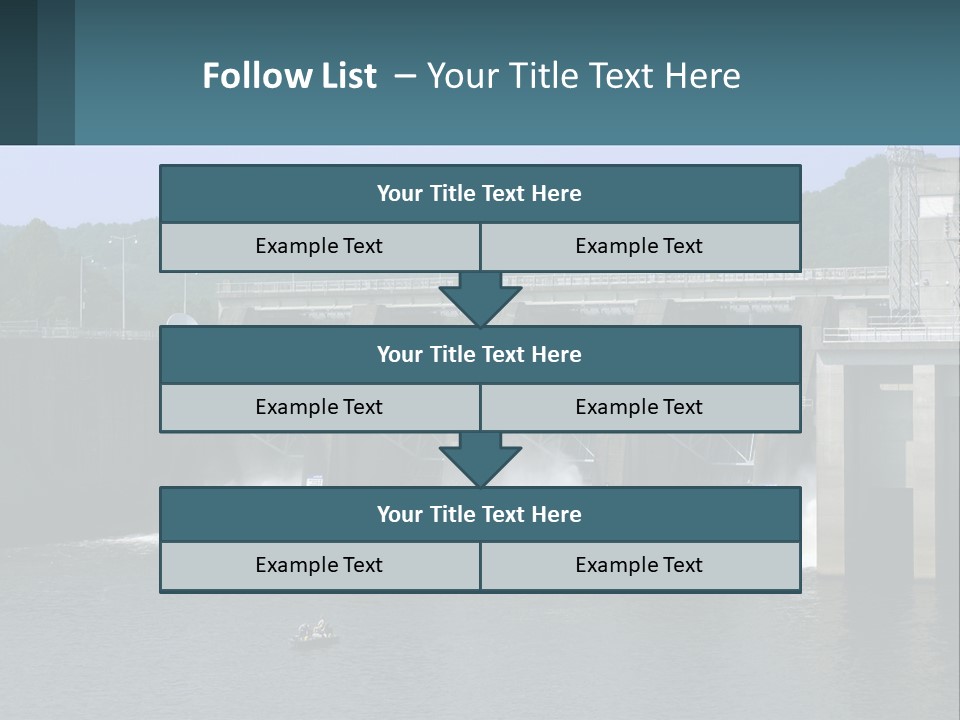 Concrete River Generation PowerPoint Template