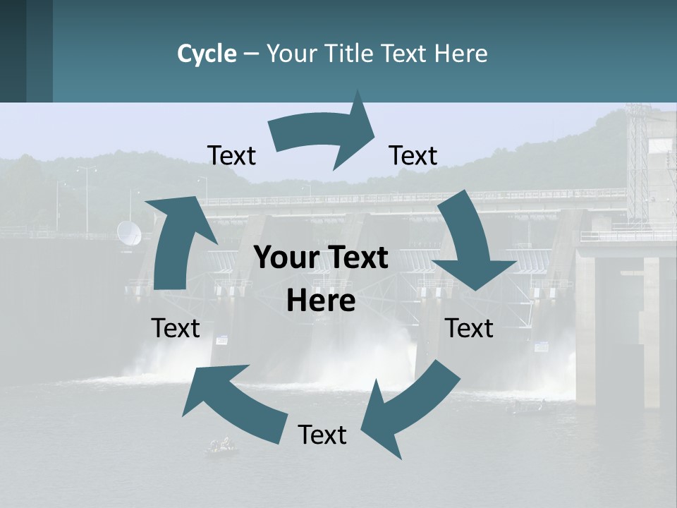 Concrete River Generation PowerPoint Template