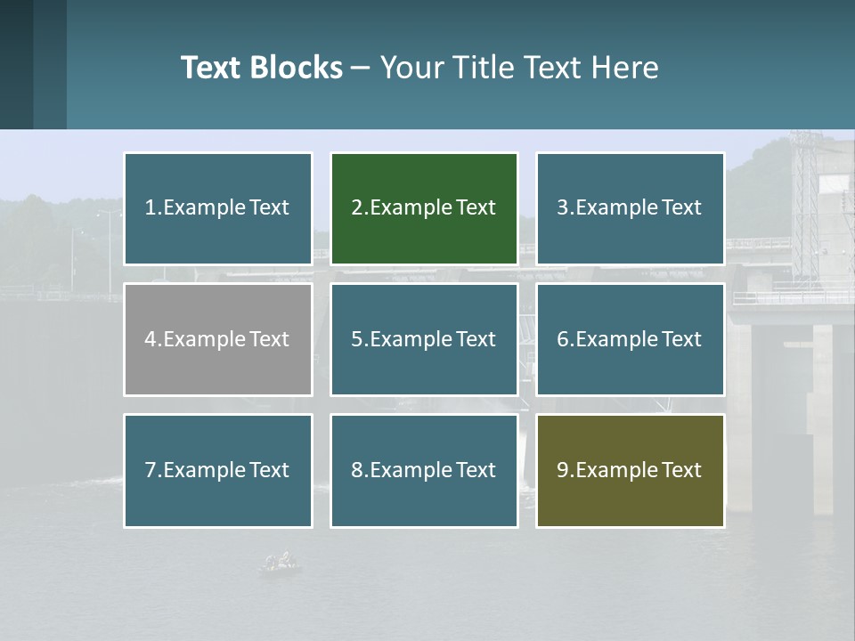 Concrete River Generation PowerPoint Template