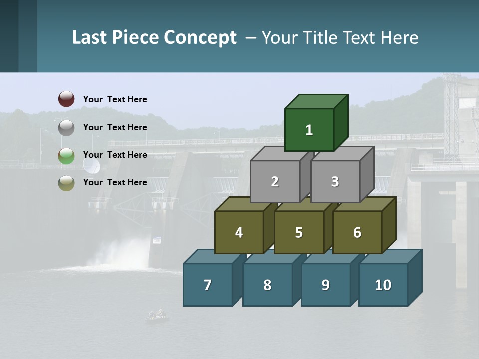 Concrete River Generation PowerPoint Template