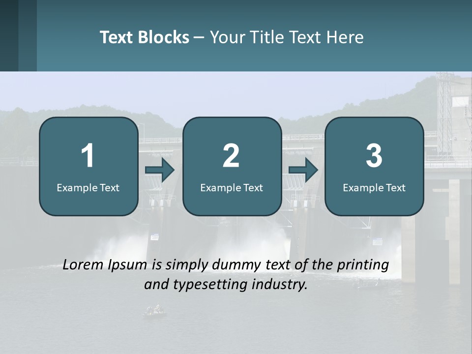 Concrete River Generation PowerPoint Template