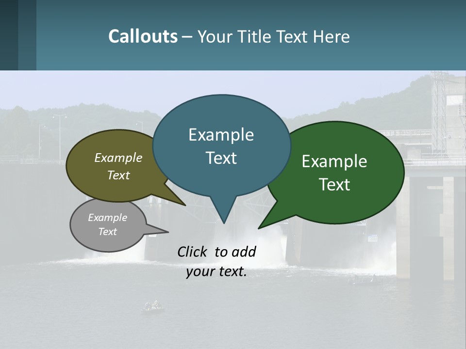 Concrete River Generation PowerPoint Template