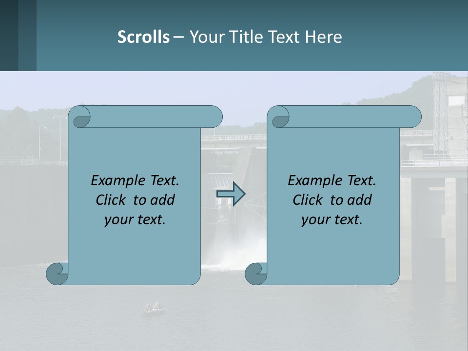 Concrete River Generation PowerPoint Template
