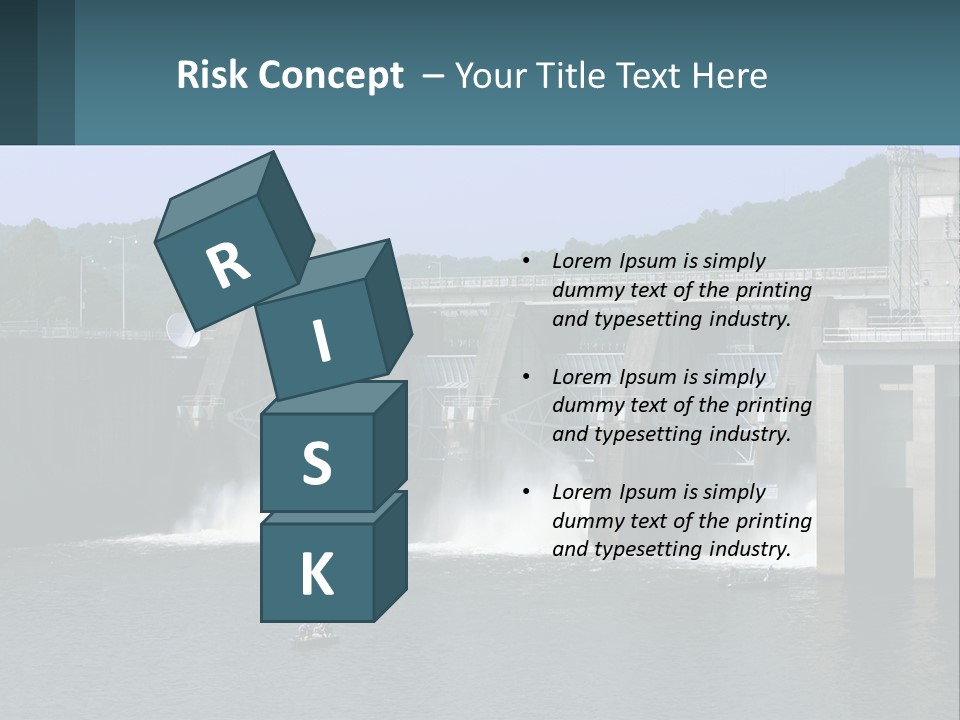 Concrete River Generation PowerPoint Template