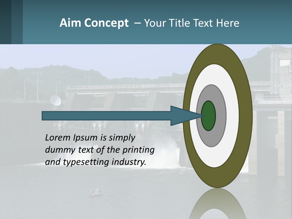 Concrete River Generation PowerPoint Template