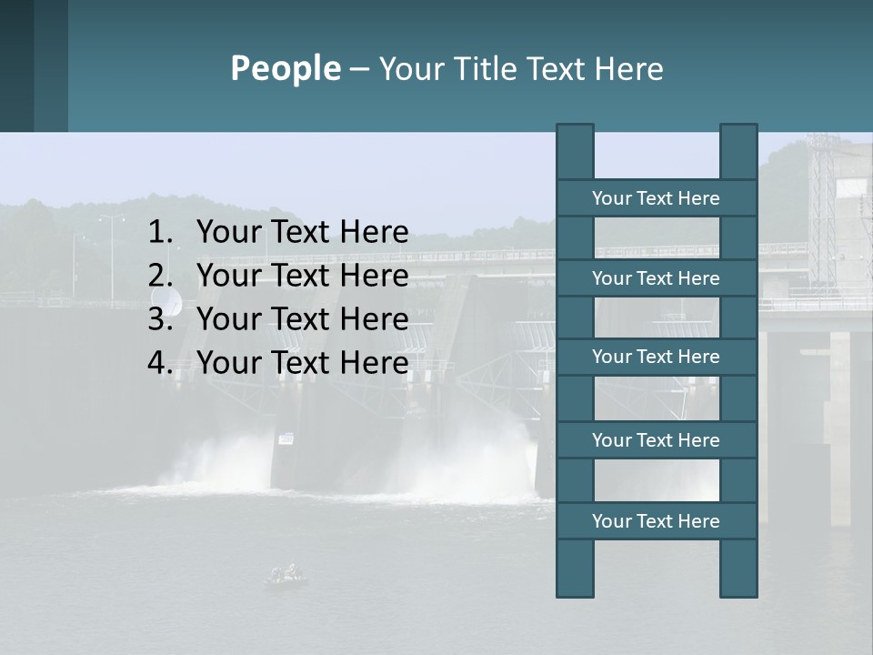 Concrete River Generation PowerPoint Template