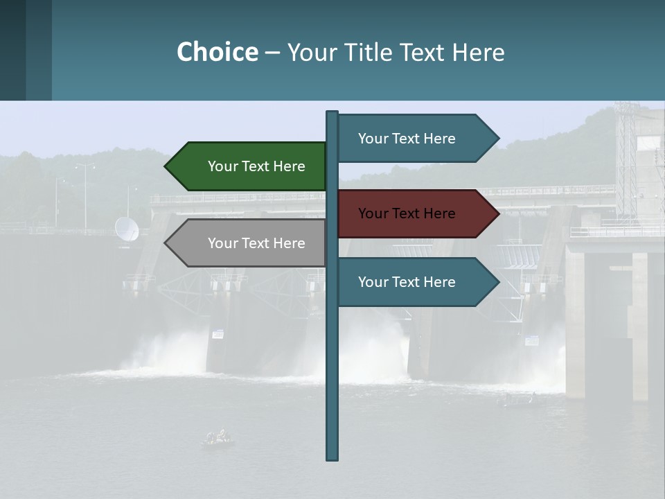 Concrete River Generation PowerPoint Template